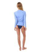Roxy Whole Hearted LS UPF 50 Rashguard 2022 CORNFLOWER L