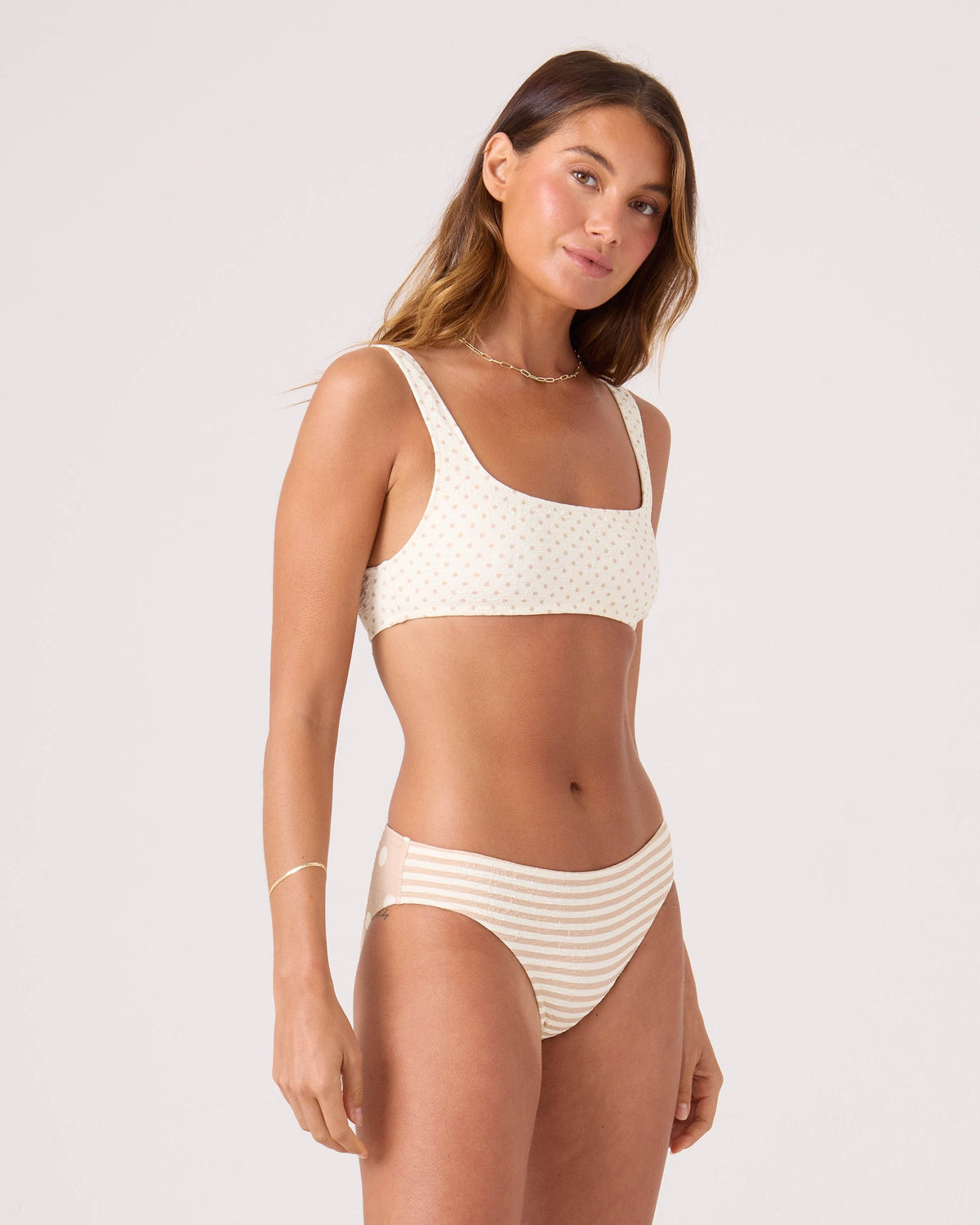 Roxy Puka Dots Hipster Full Nnn Neutral Combo L