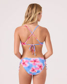 Roxy HIBISCUS DAZE ATHLETIC TRI Top BLUE HAZE HIBISCUS L