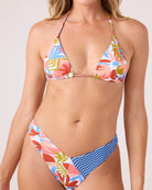 Roxy Ripple Effect V Front BLUE MULTI S
