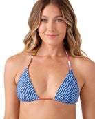 Roxy Ripple Effect Reversible Tiki Tri  BLUE MULTI L