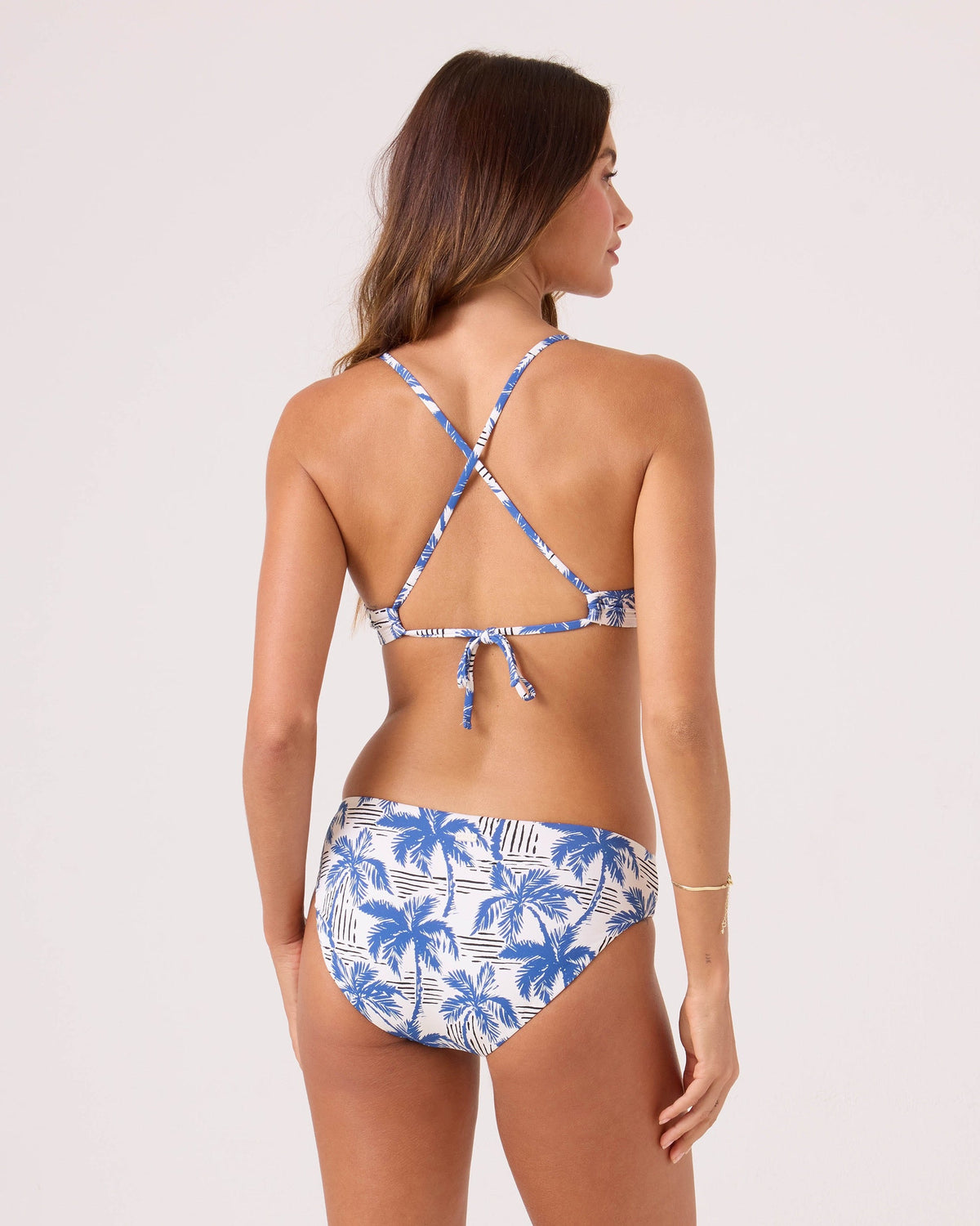 Roxy BREEZY DOES IT ATHLETIC TRI Top BLACK/BLUE M