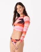 Roxy Palm Before The Storm Lycra  BLKCORAL M
