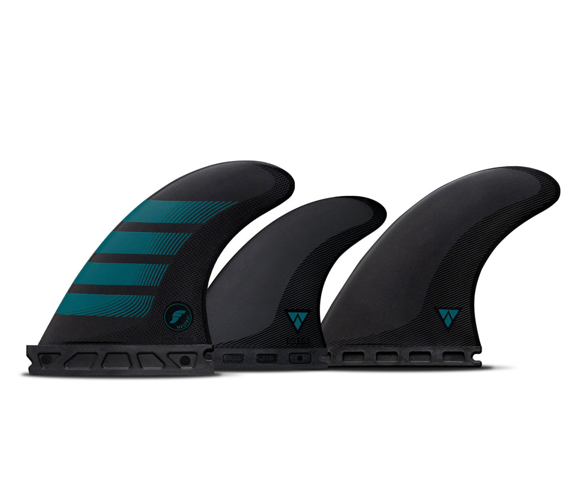 Future Fins F4 Alpha 5-Fin Set Carbon-Aqua S-NEW