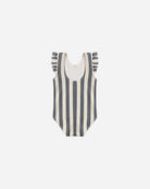 Rylee+Cru Scoop Back One-piece Retro Stripe Ocean 18-24m