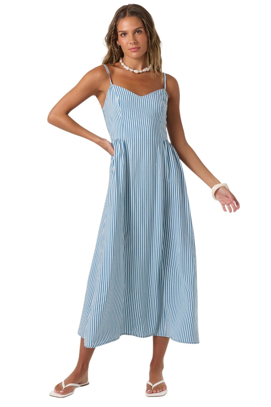 O'Neill Linden Stripe Dress TOFU M