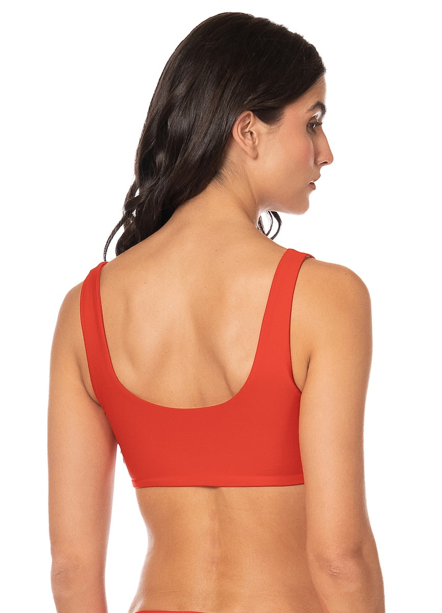 Maaji Dazzle Bikini Top Red S