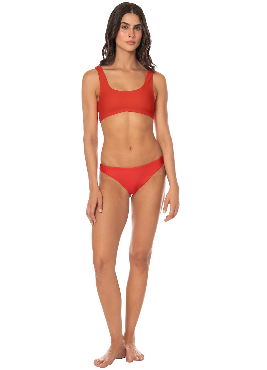 Maaji Dazzle Bikini Top Red S