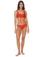Maaji Dazzle Bikini Top Red M