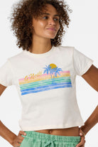 O'neill Retro Stripe Fitted Tee  TOFU L