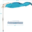 Solbello Sun Shade Umbrella Blue
