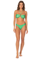 MAAJI Solid Stripe Jill Bandeau Top Green XS