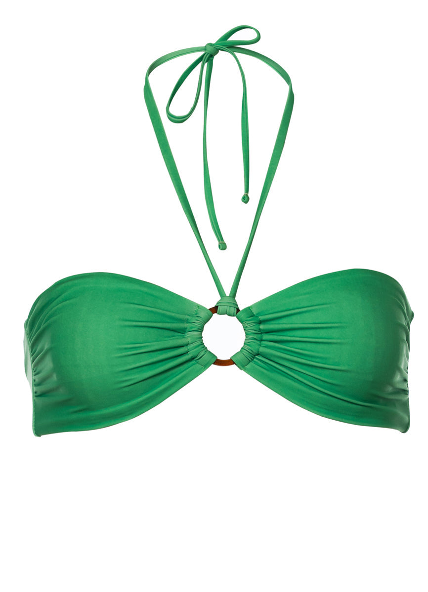 MAAJI Solid Stripe Jill Bandeau Top Green XS