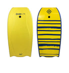 Hubboards Hubblite Bodyboard Yellow-Blue-Yellow 41in