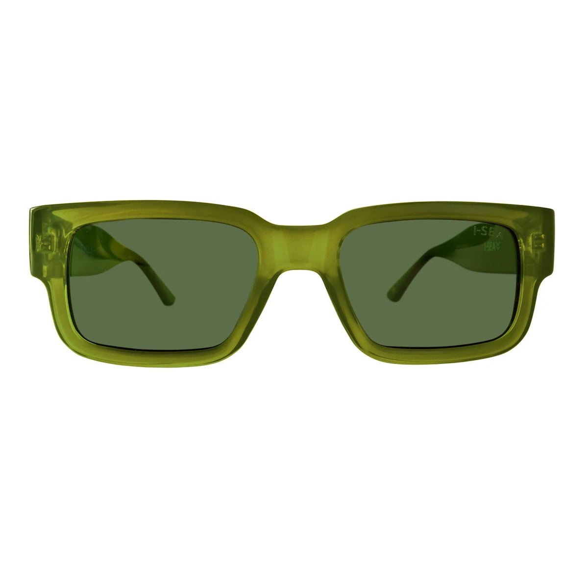 I-SEA COLE HOUSHMAND MEN'S POLARIZED SUNGLASSES Olive / Green Polarized Lens
