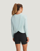 Free Fly Women's Bamboo Shade Crossover Long Sleeve - Tropic Sea S