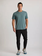 Free Fly Men's Elevate Lightweight Tee - Shirt Stormy Sea M