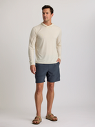 Free Fly Men's Elevate Lightweight Hoodie Shirt Heather Birch L