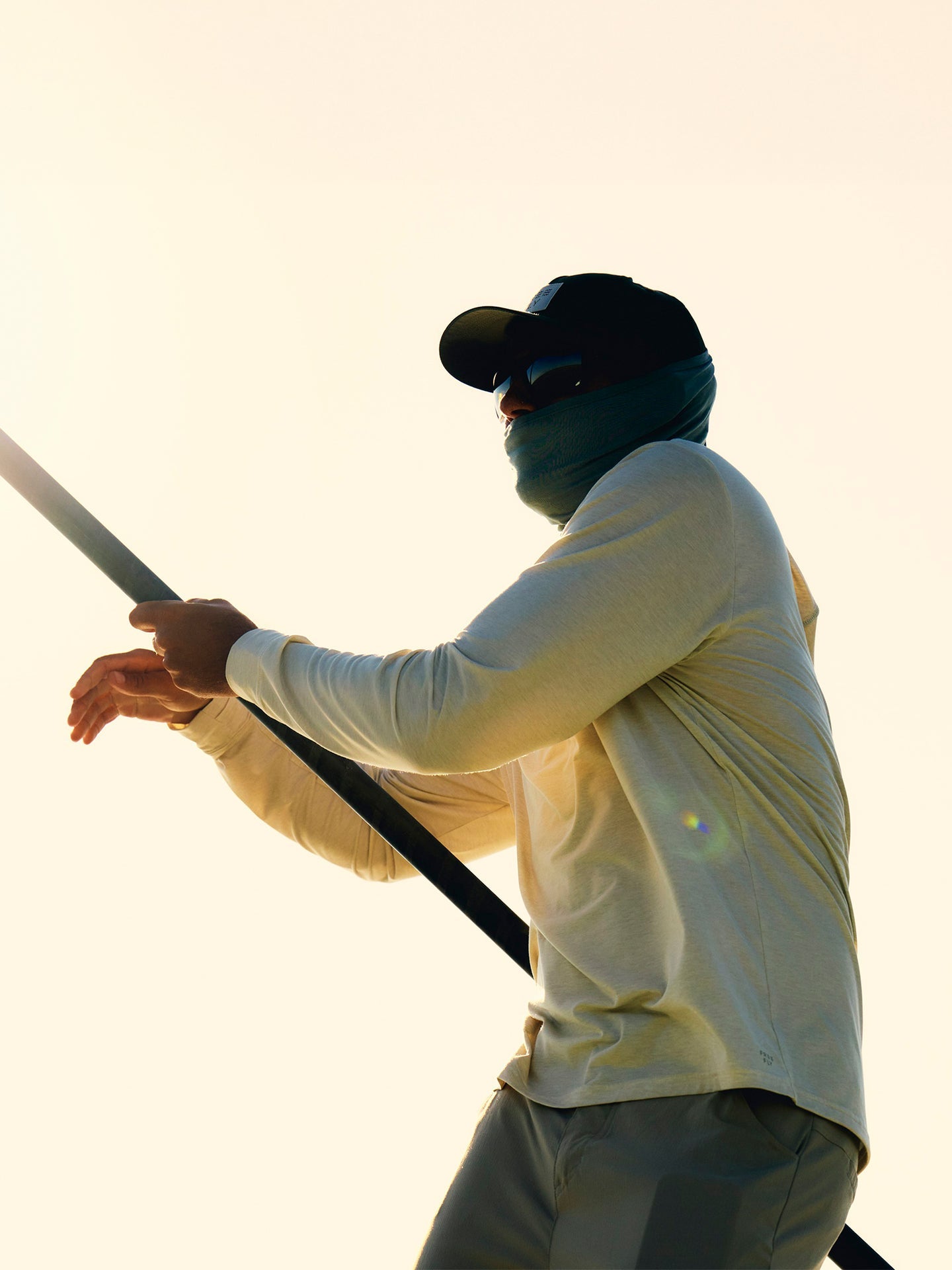 Free Fly Men's Elevate Lightweight Hoodie Shirt Heather Birch L