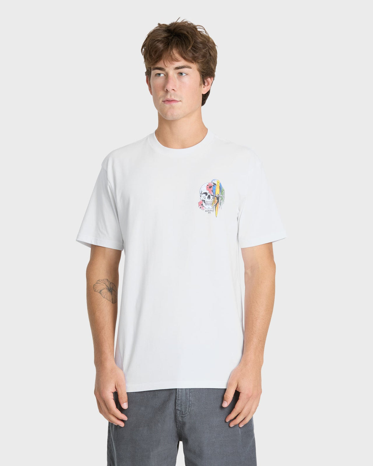 Quiksilver Bird Brain SS Tee WHT XL