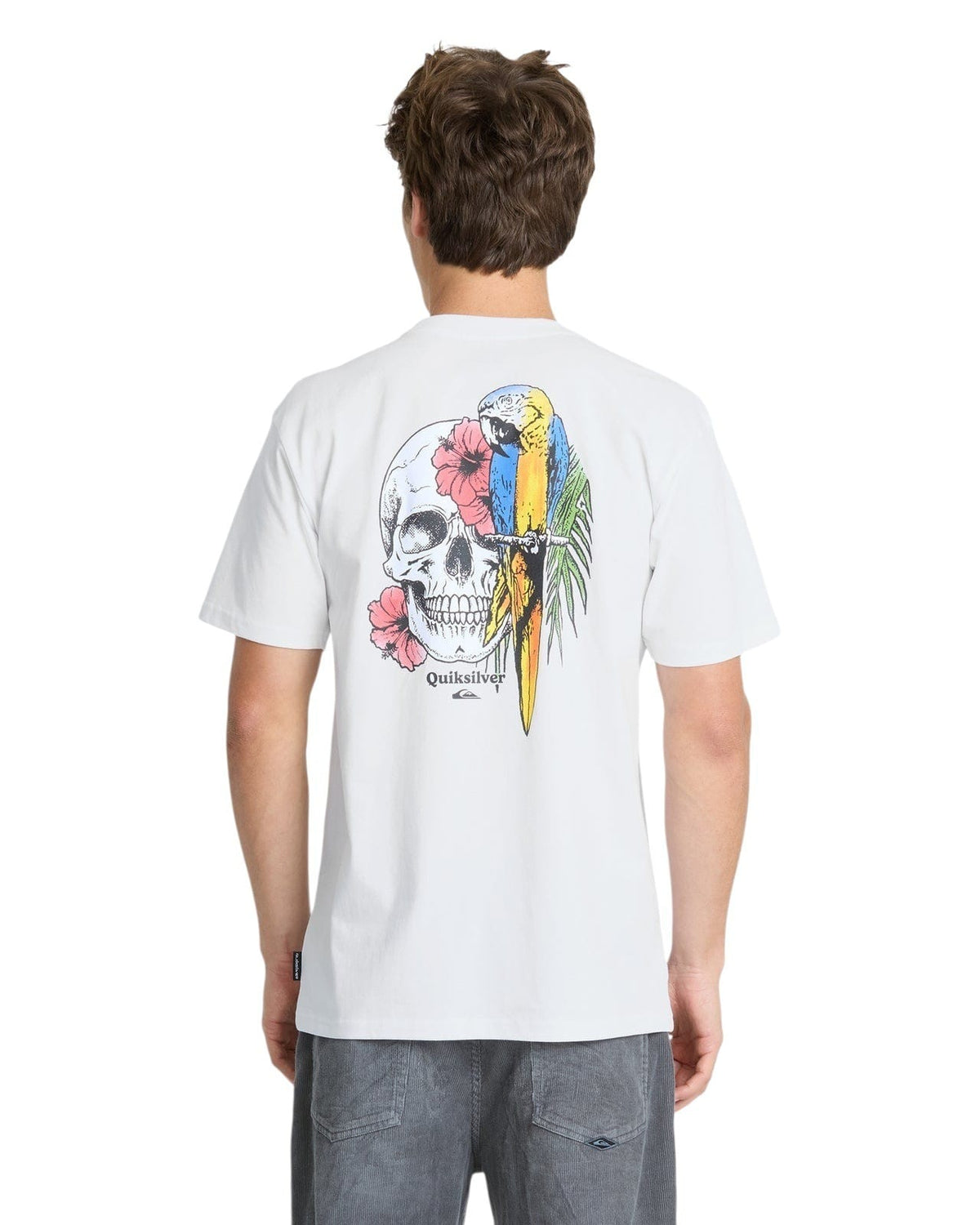 Quiksilver Bird Brain SS Tee WHT L
