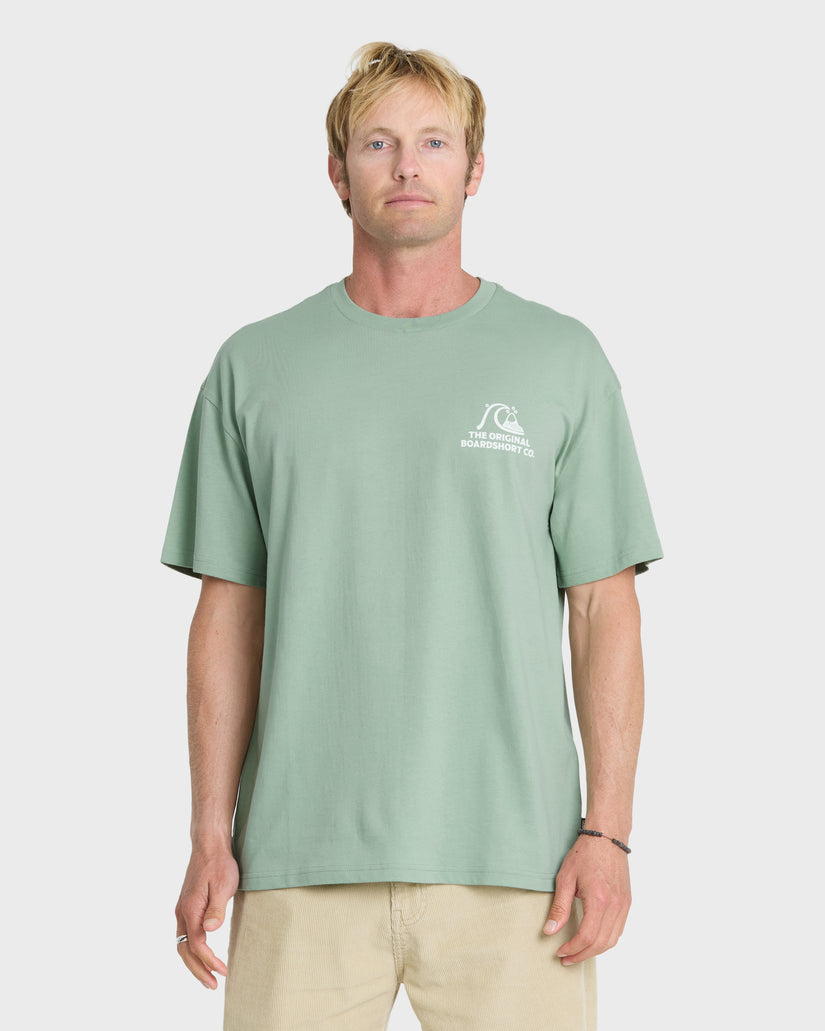 Quiksilver OG Surf Company SS Tee IcebergGreen XL