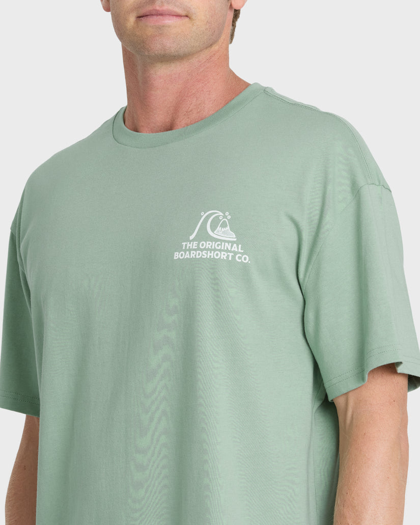 Quiksilver OG Surf Company SS Tee IcebergGreen L