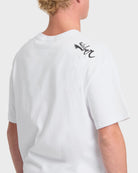 Quiksilver YG Script Sticker Slap SS Tee WHT XL