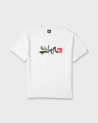 Quiksilver YG Script Sticker Slap SS Tee WHT L