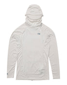 Salty Crew Apex Hood Surf Rashguard - Light Grey L
