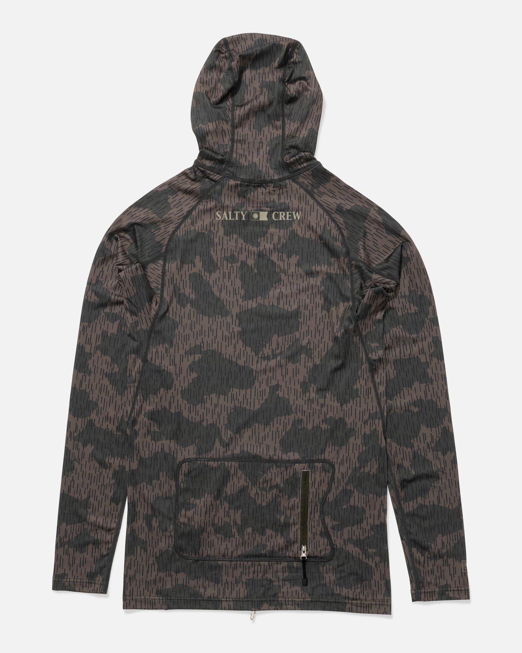 Salty Crew Apex Hood Surf Rashguard - Recon Camo L