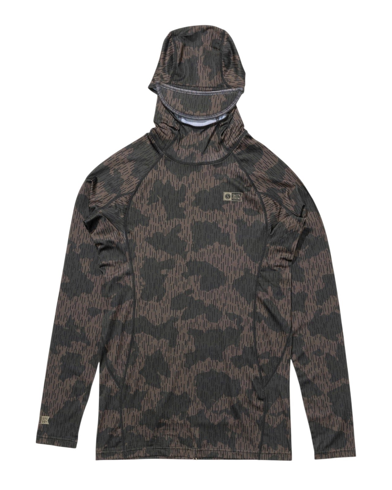 Salty Crew Apex Hood Surf Rashguard - Recon Camo XL