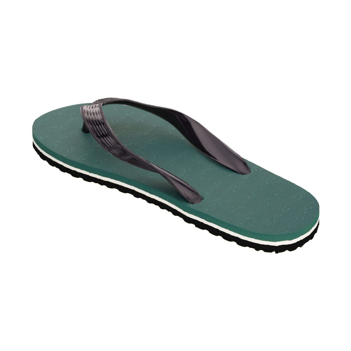 Locals Slippahs Stripe Collection Mens Sandals Green 9.5/10.5