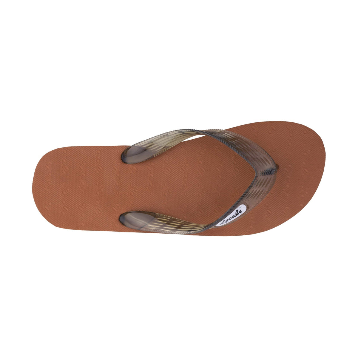Locals Slippahs Stripe Collection Mens Sandals Brown 8/9