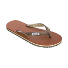 Locals Slippahs Stripe Collection Mens Sandals Brown 6.5/7.5