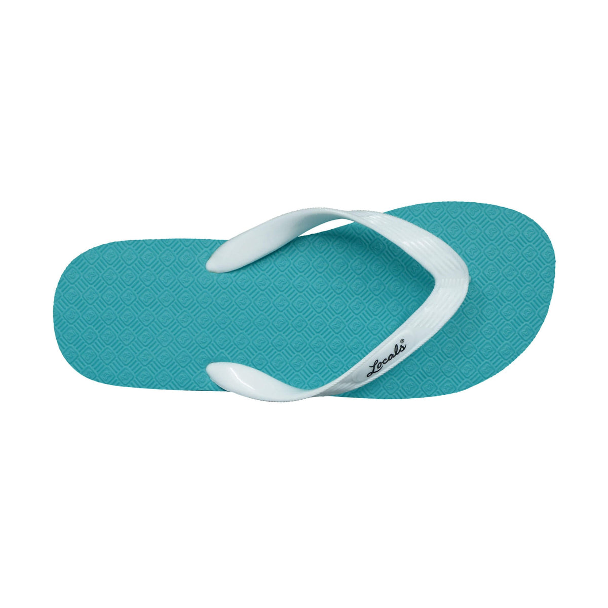 Locals Slippahs Shave Ice Collection Womens Sandals Blue Vanilla 8/9