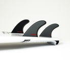 Futures Fins EA Rake Fiberglass Thruster Fin Set Grey-Black M