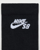 Nike SB Everyday Elevated Crew Sock 900-Black L