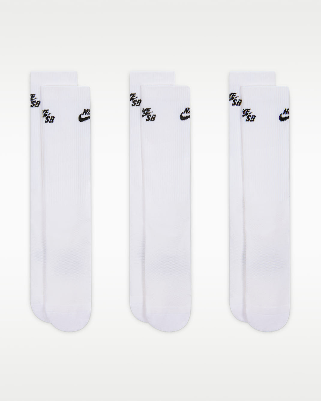 Nike SB Everyday Elevated Crew Sock 910-White M
