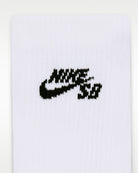 Nike SB Everyday Elevated Crew Sock 910-White M