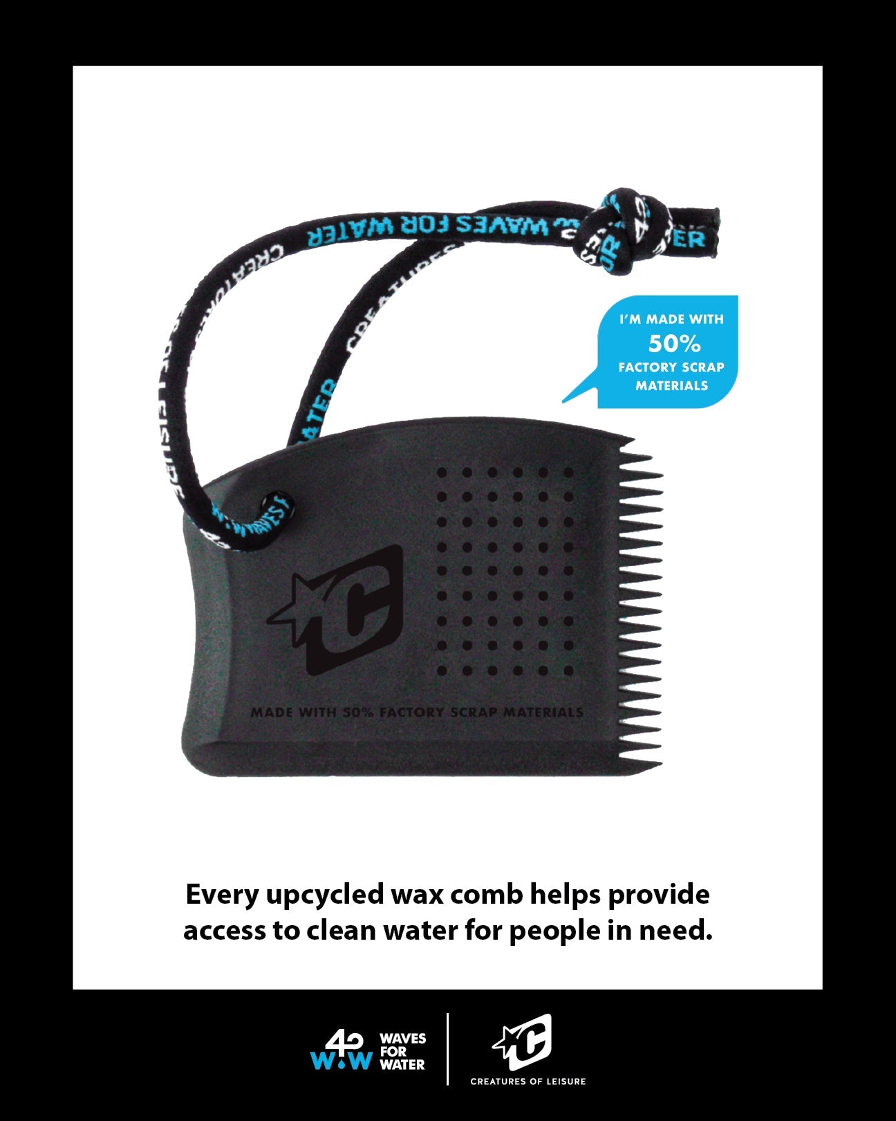Creatures of Leisure Wax Comb : BLACK CYAN