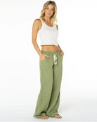 ROXY Oceanside Wide Leg Pants GLD M