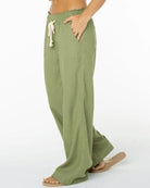 ROXY Oceanside Wide Leg Pants GLD L