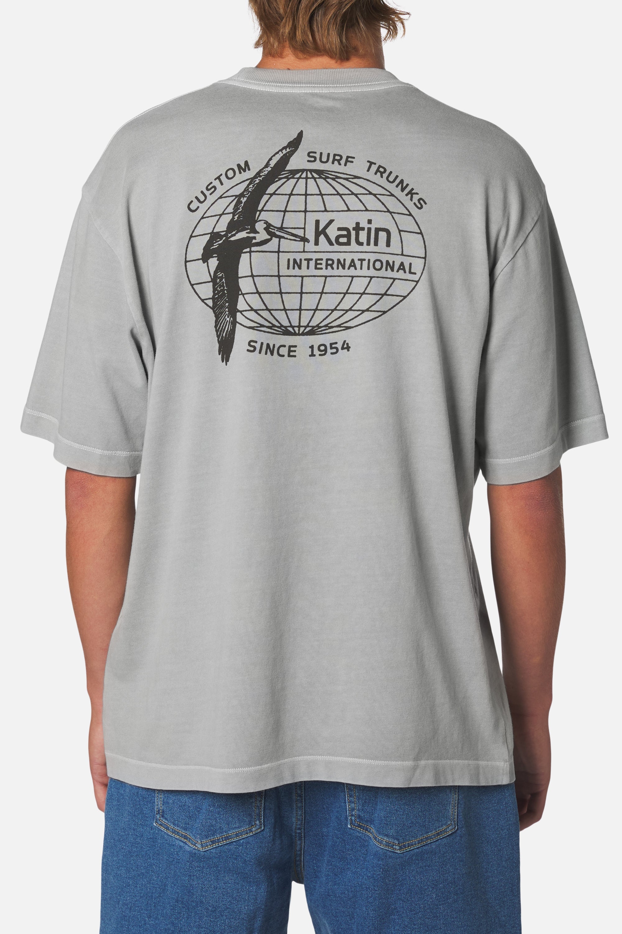 Katin WILLIAMS BOX FIT TEE Shirt Neutral Gray L