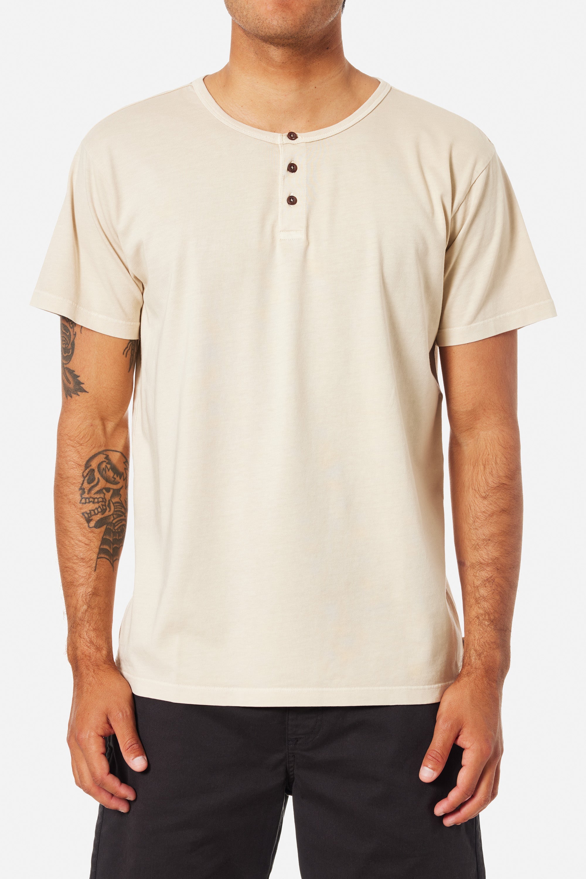 Katin MESA HENLEY TEE Shirt Vintage White L