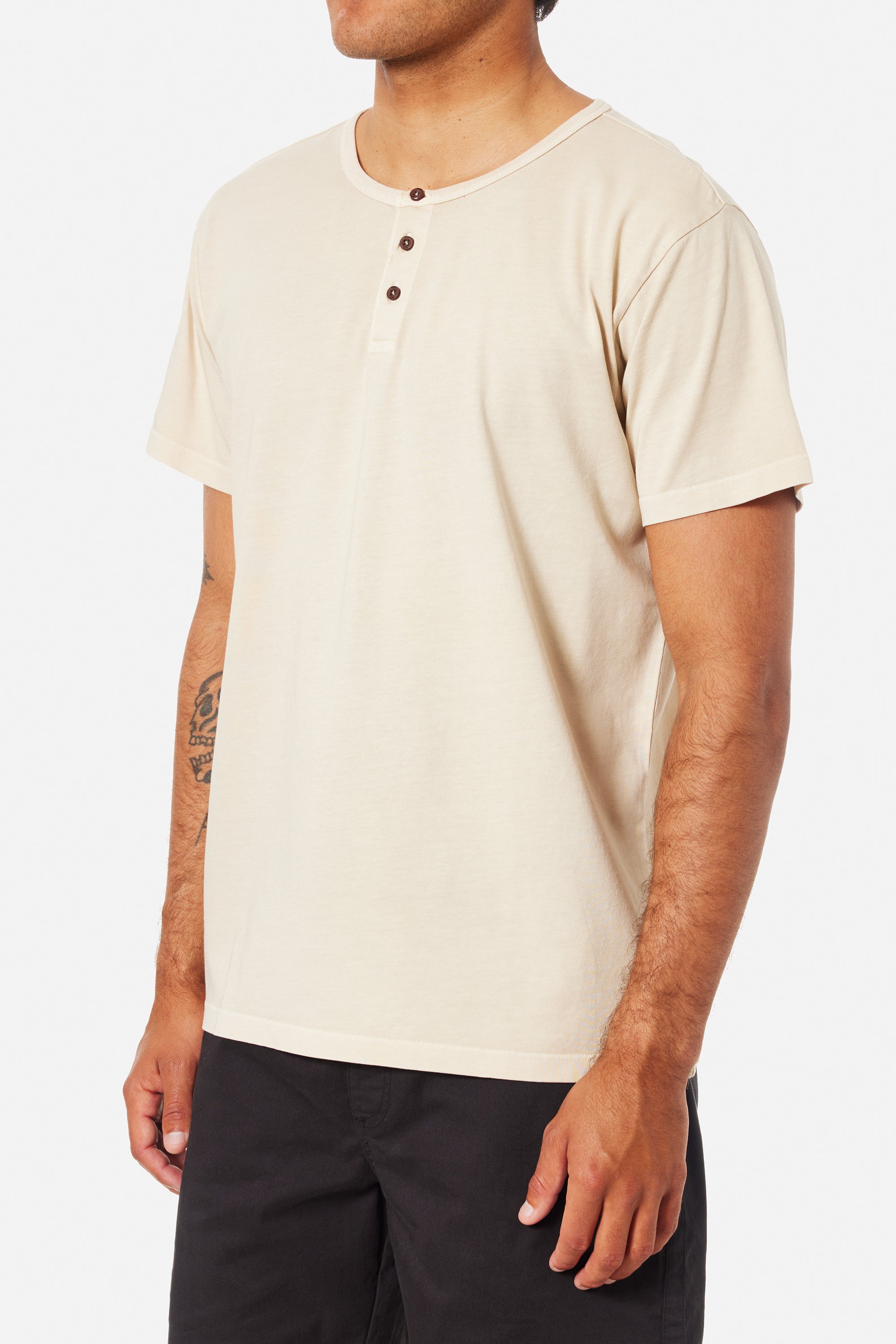 Katin MESA HENLEY TEE Shirt Vintage White M