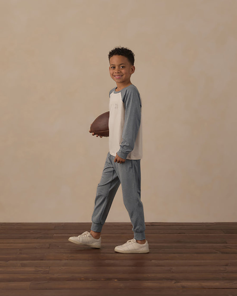 Rylee and Cru Century Tech Jogger Heathered Midnight 2-3Y