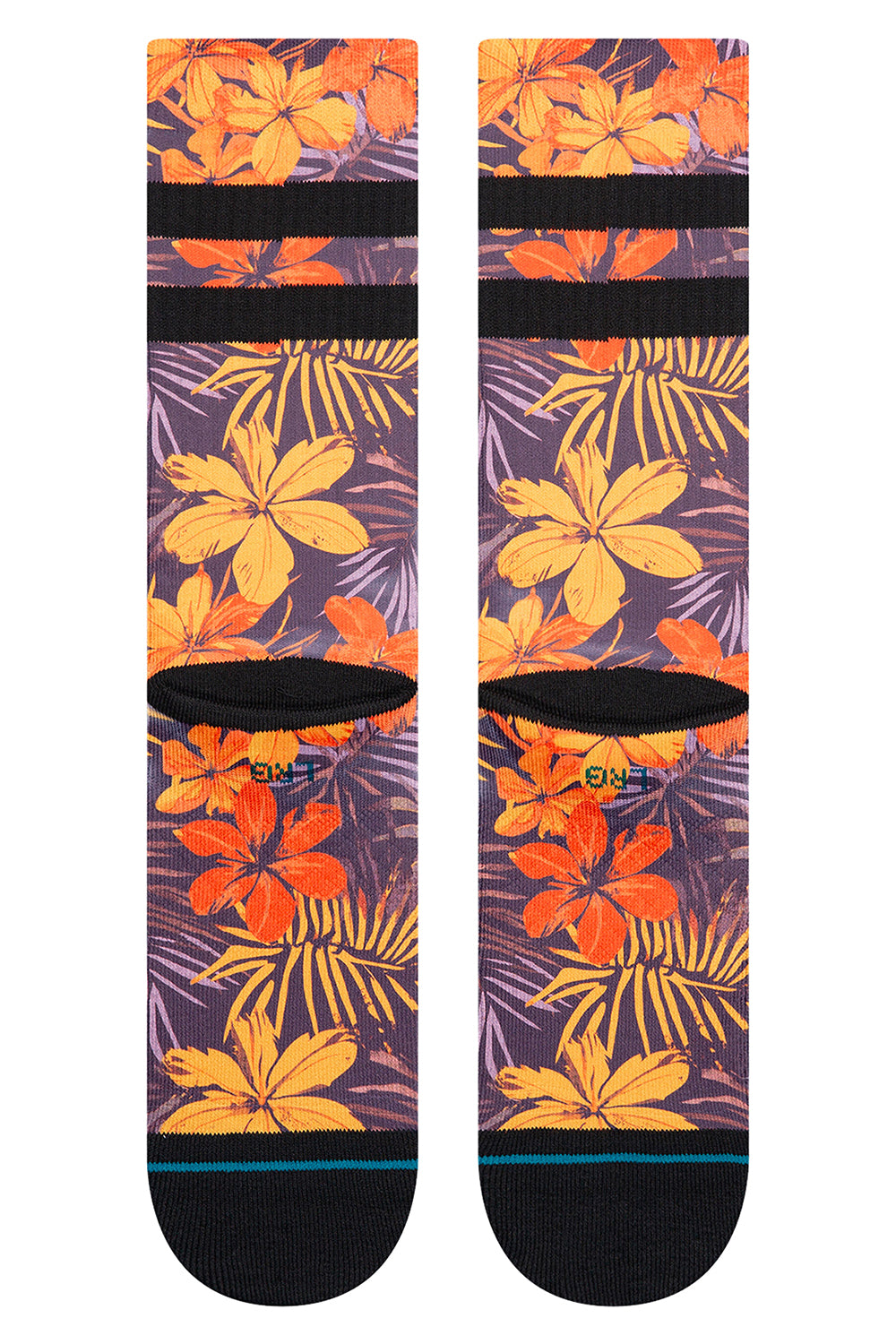 Stance Poipu Crew Socks Orange M