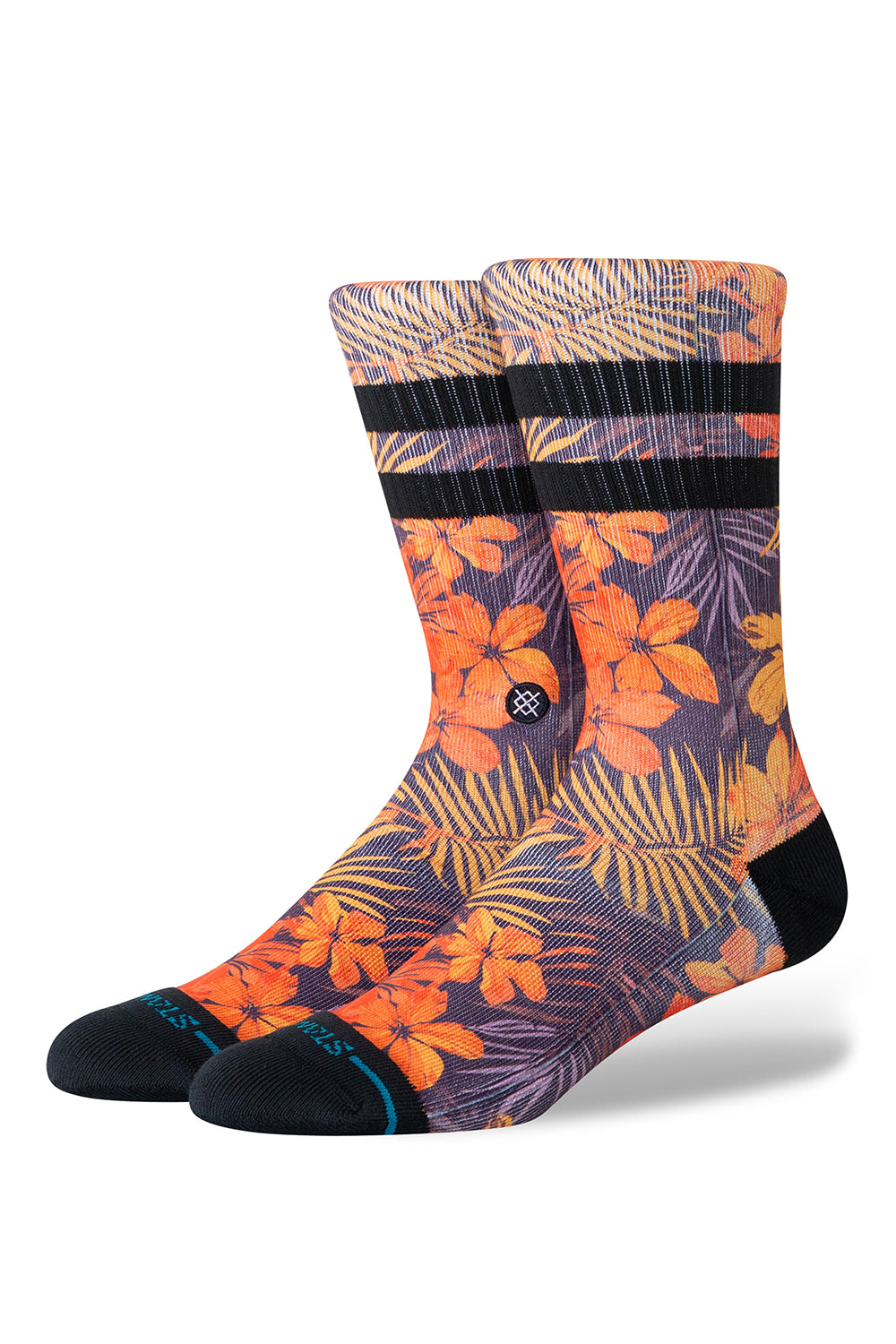 Stance Poipu Crew Socks Orange M