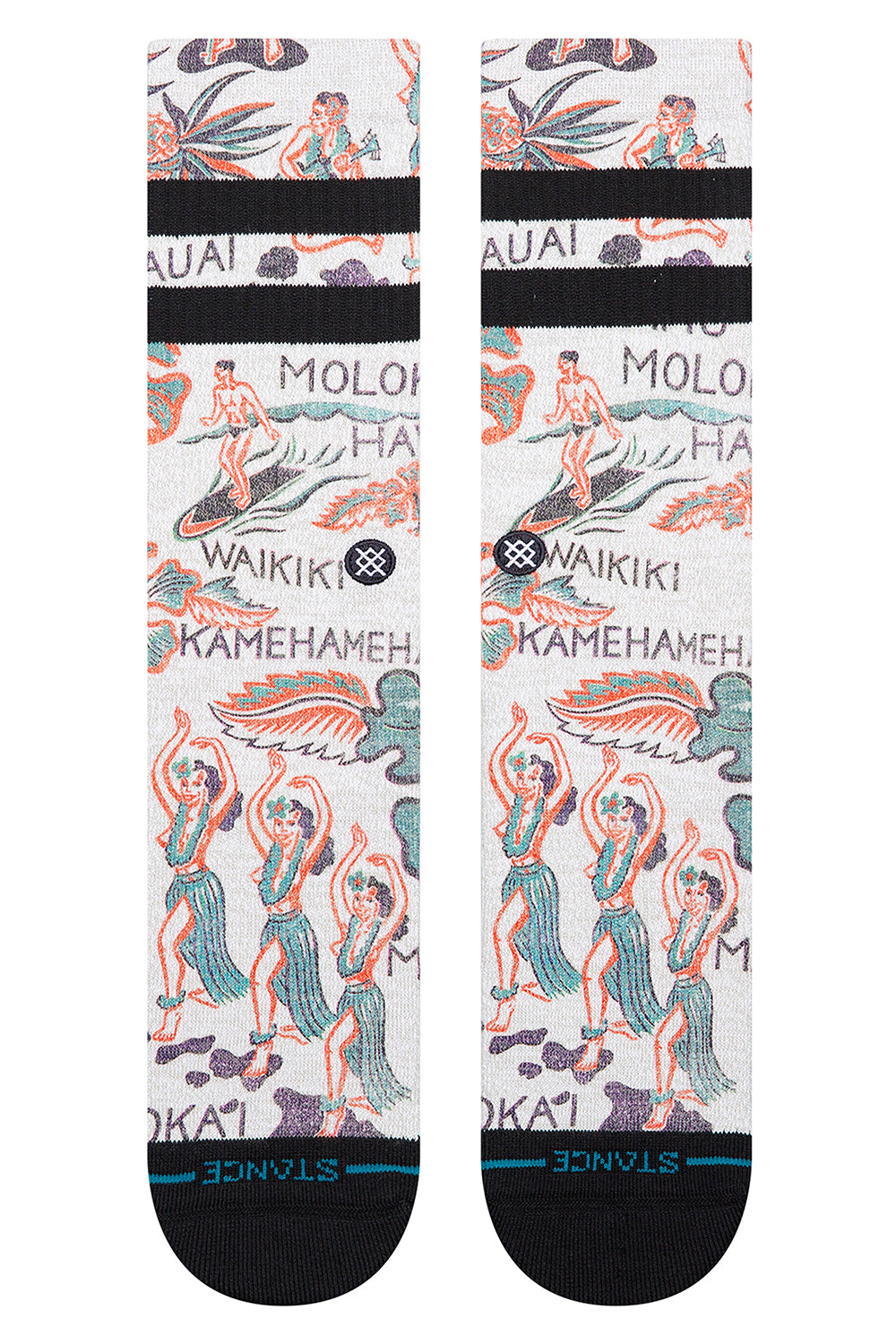 Stance Lei Lei Crew Sock Grey L